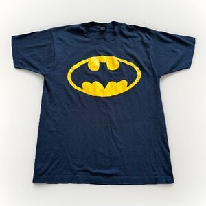 Batman Shirt Mens XL Vintage Classic Logo DC Comics Black 90s 80s  Screen Stars